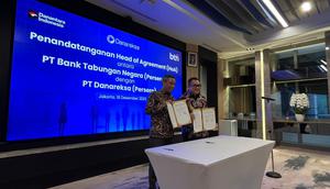 BTN menjalin kerja sama strategis dengan Danareksa dalam rangka penyediaan layanan perbankan menyeluruh guna mendukung pengembangan bisnis Danareksa.  (Liputan6.com/Gagas)