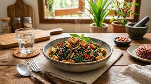Resep Daun Pepaya Muda Tumis Tempe dan Teri, Kombinasi Gurih Pedas yang Sulit Ditolak