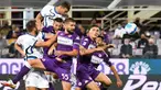 Inter Milan berhasil membawa kemenangan dari markas Fiorentina dalam duel laga pekan kelima Liga Italia 2021/2022. (AFP/Andreas Solaro)