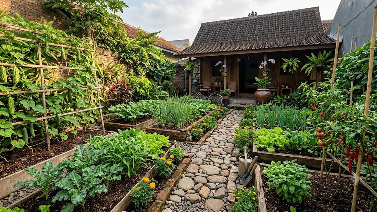 Cara Membuat Kebun Sayur di Rumah yang Tidak Diserang Ulat (AI Generated)