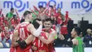 Palembang Bank SumselBabel menyerah dari Tim putra Jakarta Bhayangkara Presisi dengan skor  3-1 (25-23, 18-25, 26-24, 25-20) pada laga PLN Mobile Proliga 2025 yang berlangsung di GOR Jalak Harupat Bandung, Sabtu (8/2/2025) malam. (Dok. PBVSI)