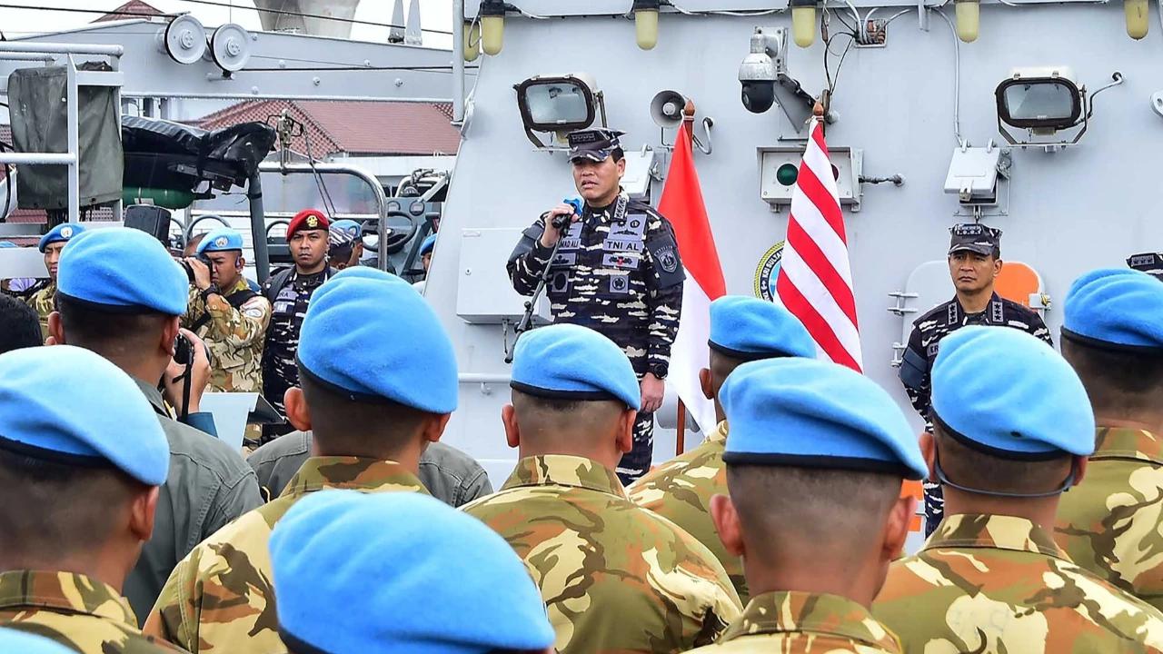 FOTO: 120 Prajurit TNI AL Kembali ke Tanah Air Usai Misi Perdamaian PBB di Lebanon