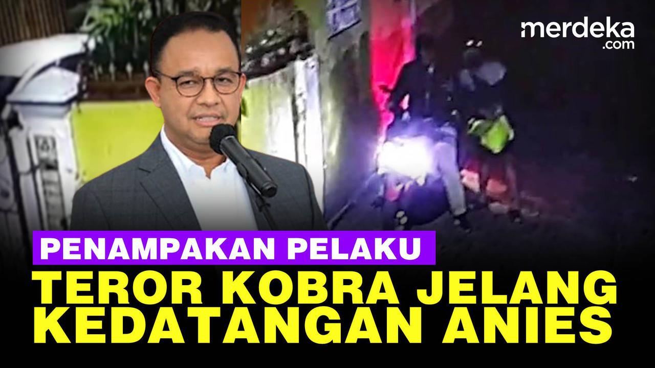 VIDEO: Terekam CCTV, Detik-Detik 2 Pelaku Teror Ular Kobra Jelang Kedatangan Anies