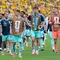 Players of Germany leave pitch after the World Cup Group E soccer match between Ecuador and Germany in East Rutherford, N.J., near New York, Thursday, June 25, 2026. (AP Photo/Frank Franklin II)