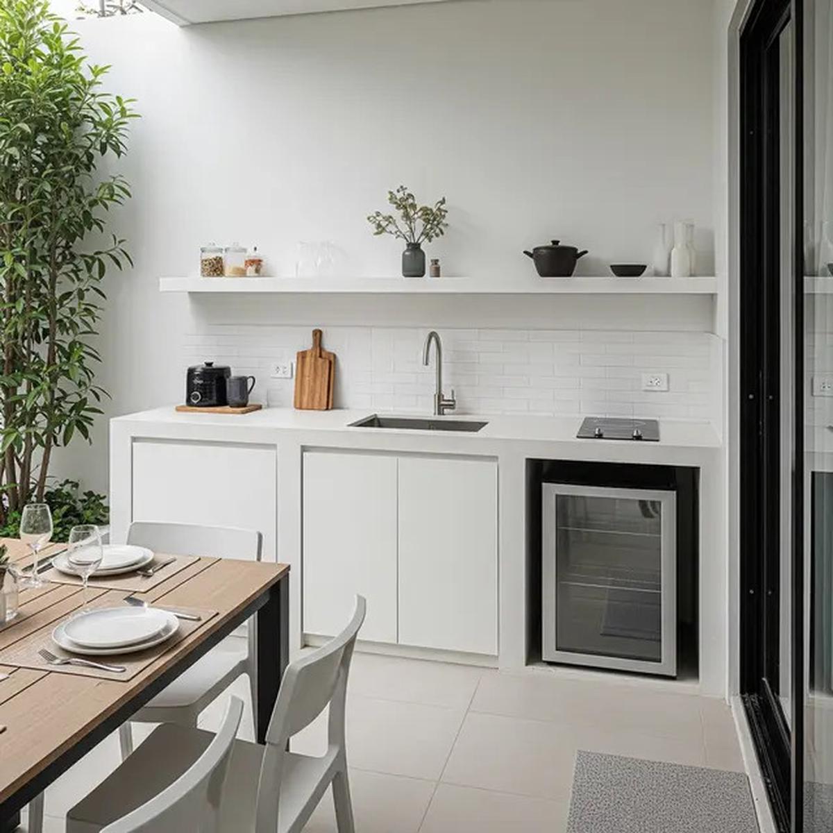 9 Model Dapur Terbuka 2x3 Meter Rumah Type 45 dengan Area Makan Ala Kafe Outdoor