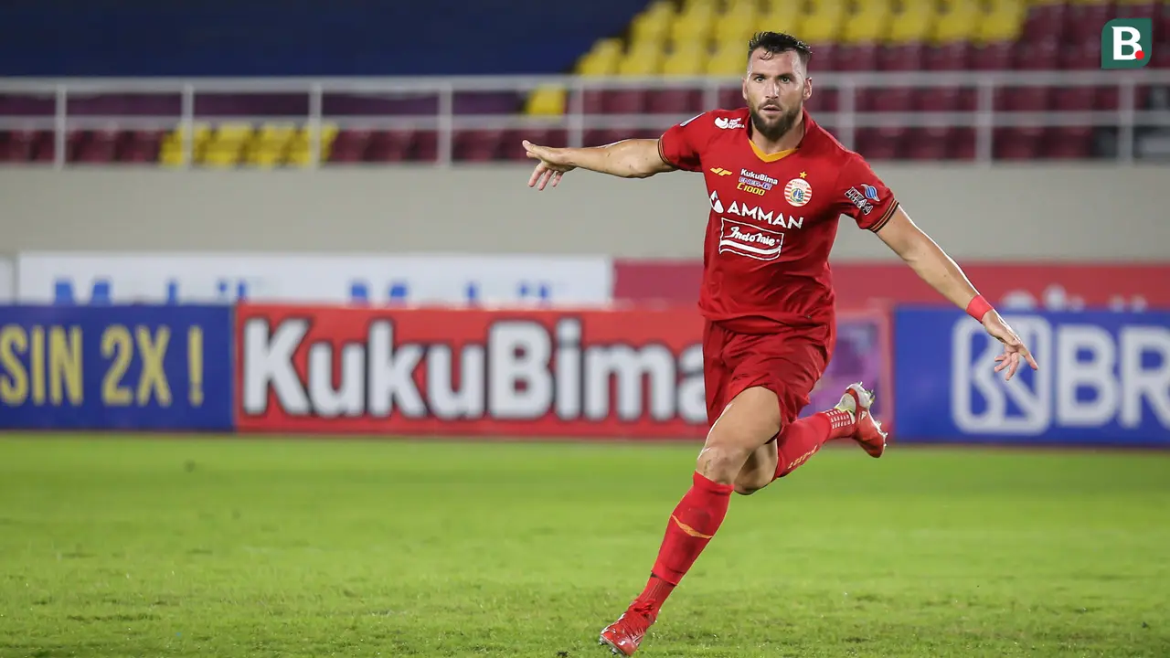 Foto: Gol Marko Simic Bawa Persija Jakarta Ungguli Persib Bandung di Babak Pertama dalam Laga Pekan ke-12 BRI Liga 1