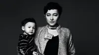 Dewi Rezer dan anaknya, Jarvis [foto: instagram]