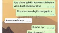 6 Chat Pacar Terlalu Jujur Ini Bikin Nyesek Bacanya (sumber: Instagram/awreceh.id)