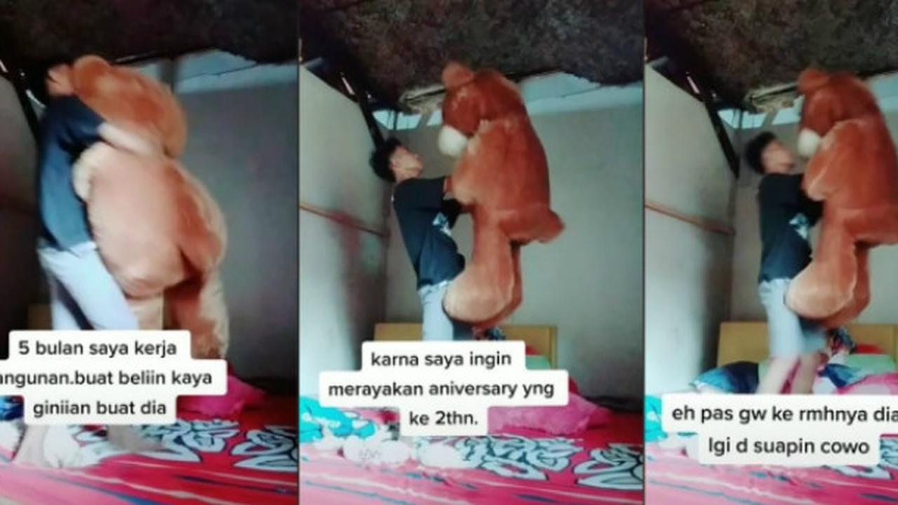 Jadi Kuli 5 Bulan Demi Beli Boneka Raksasa, Pria Ini Justru Diselingkuhi Kekasihnya