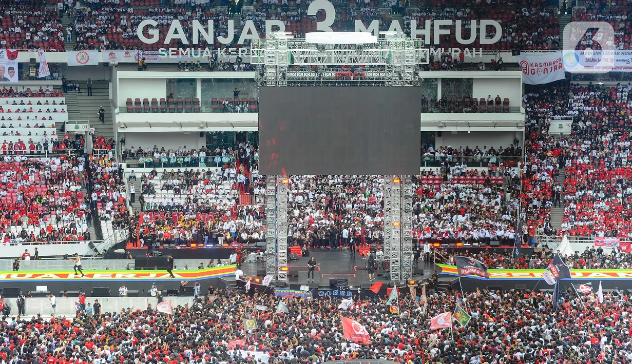 Acara juga dimeriahkan dengan penampilan sejumlah musisi pendukung. (merdeka.com/Arie Basuki)