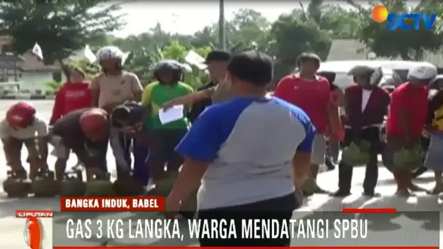 Cekcok Warga dan Agen Warnai Kelangkaan Gas di Babel