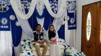 Viral Pernikahan Unik Bertema Chelsea, Warganet: True Blues Sejati