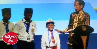 Didepan Jokowi, Anak SD Ini Kepeleset Sebut Ikan Tongkol