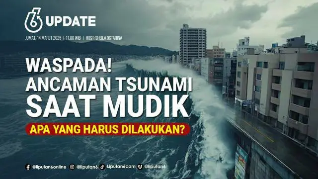 Badan Meteorologi, Klimatologi dan Geofisika (BMKG) memberikan peringatan potensi tsunami di wilayah pesisir Indonesia, salah satunya di Jalan Underpass Lintas Selatan Kulonprogo, Yogyakarta.
