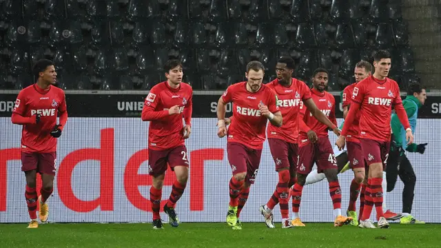 FOTO: Brace Elvis Rexhbecaj Hantarkan FC Koln Bungkam Tuan Rumah Borussia Moenchengladbach 2-1