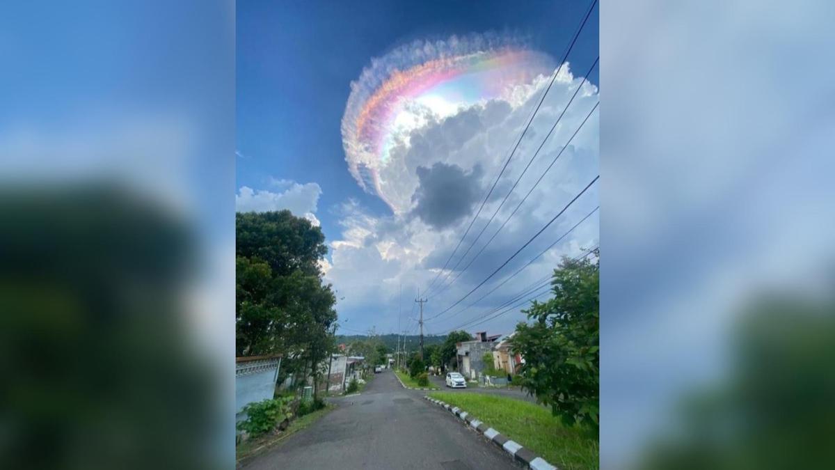 BMKG Ungkap Penyebab Awan Pelangi di Langit Jonggol, Bukan Tanda Badai