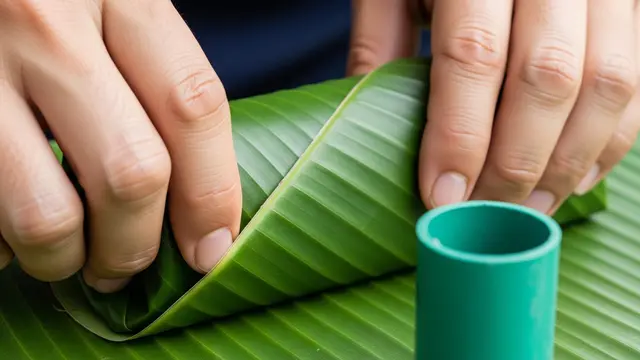 Cara Buat Polybag dari Daun Pisang