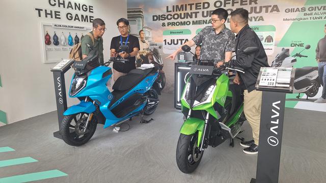 Motor Listrik Alva Cervo dan Alva One di GIIAS 2023