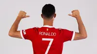 Cristiano Ronaldo memakai nomor punggung 7 di Manchester United atau MU. (foto: Instagram @manchesterunited)
