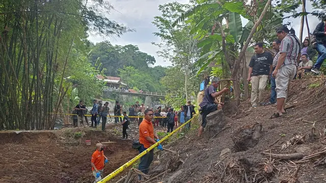 Penemuan tulang bayi di Banyumas, Jawa Tengah. (Foto: Liputan6.com/Rudal Afgani Dirgantara)