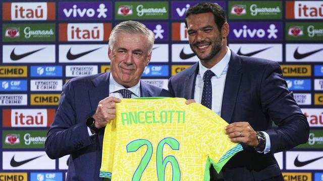 Foto: Perkenalan Carlo Ancelotti sebagai Pelatih Anyar Brasil
