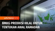 Badan Meteorologi, Klimatologi, dan Geofisika, BMKG memprediksi hilal untuk menentukan awal Ramadan, akan terlihat tinggi mencapai 8,3 derajat saat dilakukan pemantauan pada Rabu sore. Sudah melampaui batas penentuan awal bulan Ramadan yaitu tinggi h...