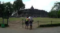 Candi Borobudur di kawasan Muntilan, Kabupaten Magelang, Jawa Tengah. (Liputan6.com/Switzy Sabandar)
