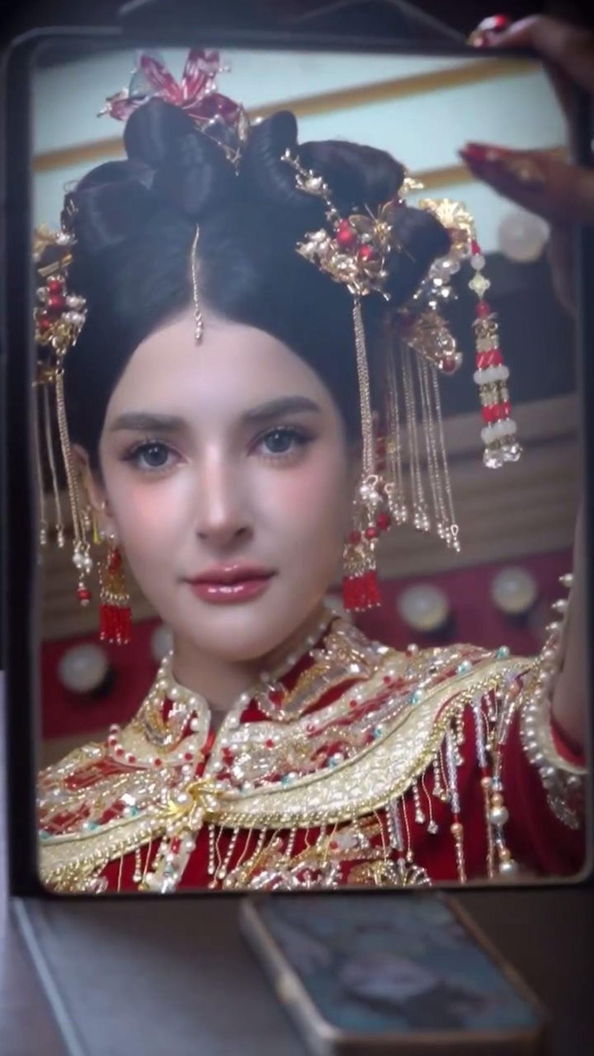 Manglingi, 7 Potret Tasya Farasya Makeup ala Pengantin China - Paras Cantiknya bak Unreal