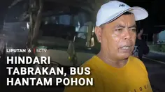 Bus Antarkota Hantam Pohon Mangga, Penumpang Syok!