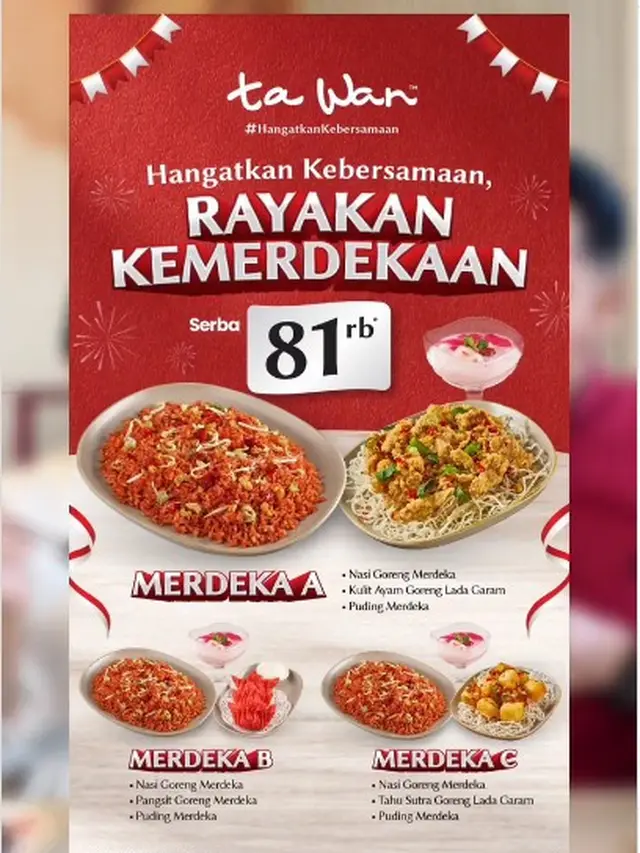 Ta Wan – Paket Merdeka Serba Rp81 Ribu