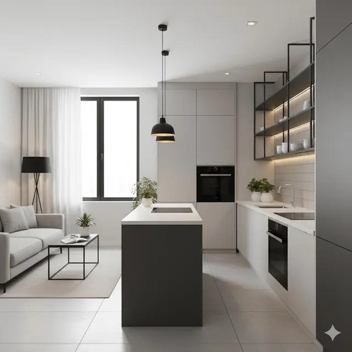 6 Desain Dapur Rumah Sempit Tanpa Sekat dengan Konsep Terbuka Modern