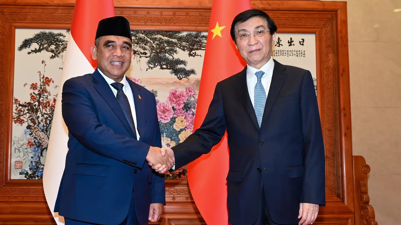Ketua MPR Ahmad Muzani saat bertemu Ketua Konferensi Konsultatif Politik Rakyat China (CPPCC) Wang Huning.