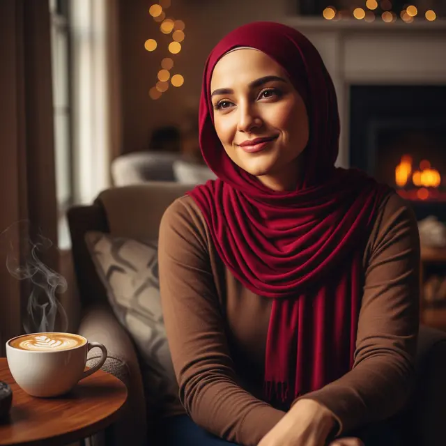Hijab Warna Burgundy Cocok dengan Baju Warna Apa
