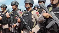 Anggota kepolisian Sumsel sudah dikerahkan untuk menangkap satu orang terduga teroris asal Riau yang berada di Kota Lubuklinggau (Liputan6.com / Nefri Inge)