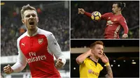 Kabar transfer terkini, Kamis (24/11/2016), diwarnai berita keinginan Real Madrid untuk mendatangkan gelandang Arsenal, Aaron Ramsey.