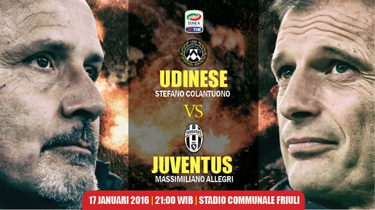 Banner Udinese vs Juventus
