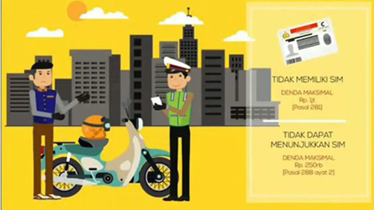 Daftar denda dan tilang jika melanggar lalu lintas.