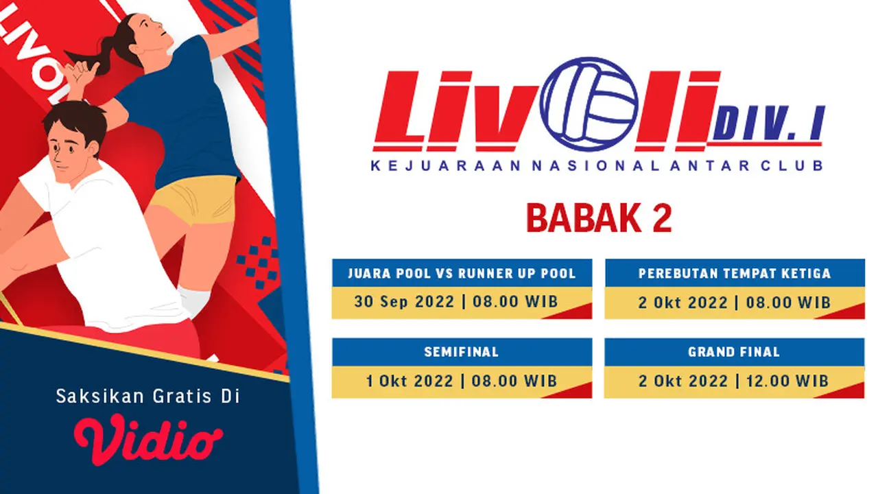 Saksikan Live Streaming Livoli Babak 2 di Vidio 30 September sampai 2 Oktober
