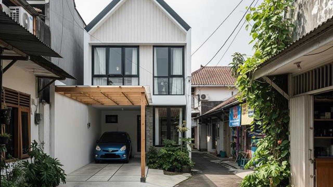 5 Contoh Rumah di Gang Sempit tapi Punya Garasi Luas, Solusi Lahan Perkotaan