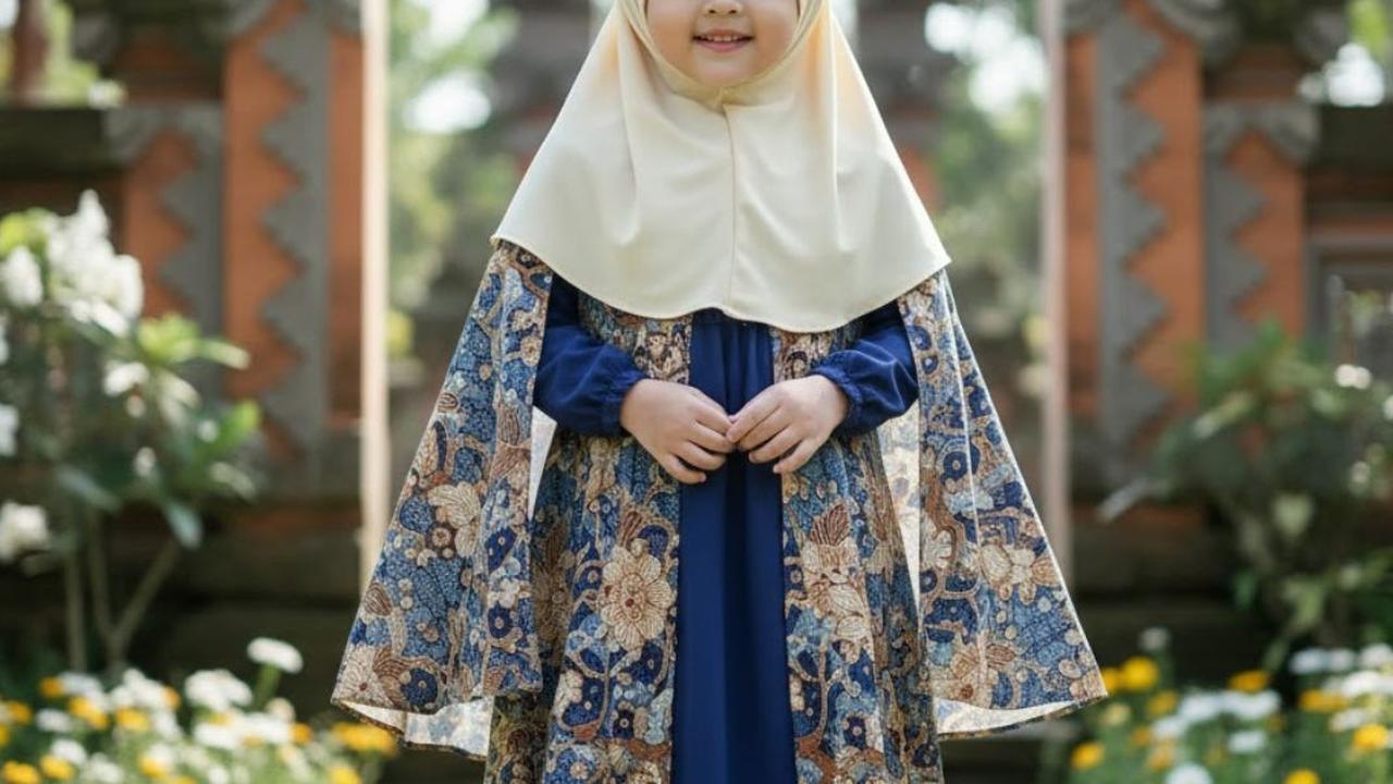 8 Model Gamis Batik Anak Perempuan Lengan Panjang, Nyaman Dikenakan Sepanjang Hari