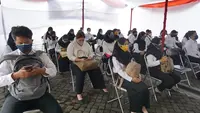 Peserta Tes SKD CPNS 2021 di Kemenko Kemaritiman dan Investasi.