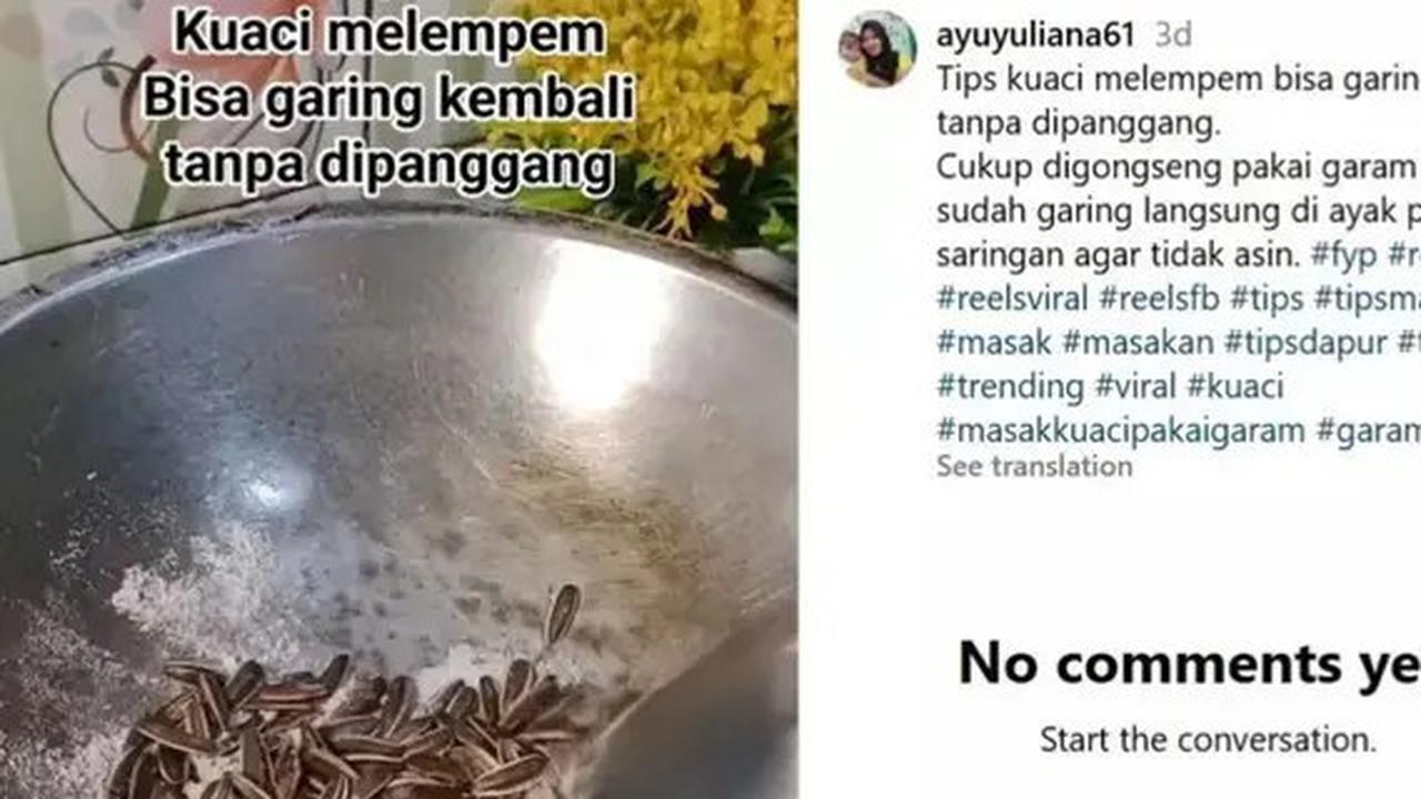 Cara Agar Kuaci Tidak Melempem dan Tetap Renyah Hanya dengan 1 Bahan Ini