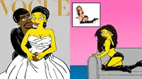 Bila Kim dan Kanye West Dilukis Ala The Simpsons