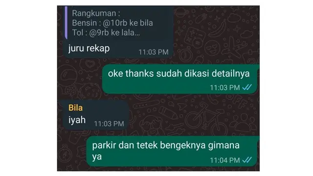 6 Chat Rincian Utang ke Teman Ini Bikin Elus Dada, Pengeluaran Dibagi Rata