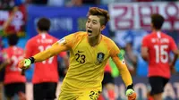 Kiper Timnas Korea Selatan di Piala Dunia 2018, Cho Hyun-woo. (AFP/Saeed Khan)