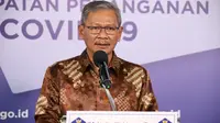 Juru Bicara Pemerintah untuk Penanganan COVID-19 Achmad Yurianto saat konferensi pers Corona di Graha BNPB, Jakarta, Selasa (23/6/2020). (Dok Badan Nasional Penanggulangan Bencana/BNPB)
