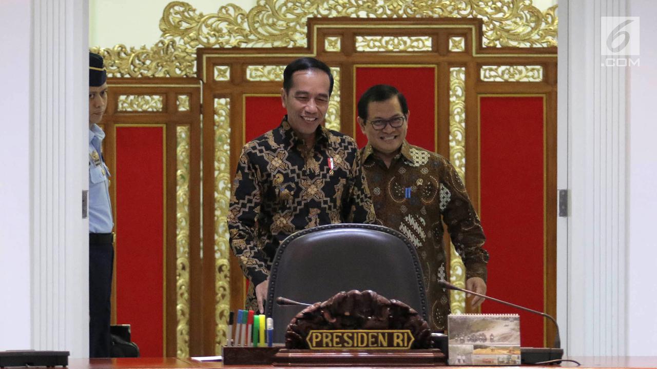 Jokowi Rapat Bareng Menteri Kabinet Kerja