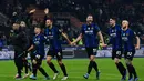 Hingga laga usai, skor 4-0 tetap bertahan untuk kemenangan Inter Milan. (AFP/Miguel Medina)