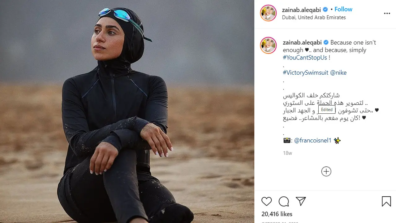 Para atlet renang Zainab Al-Eqabi