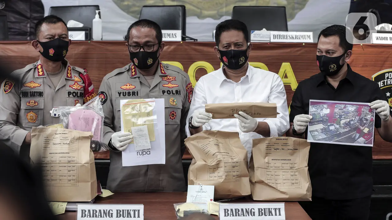FOTO: Polda Metro Jaya Sampaikan Rilis Kasus Editor Metro TV
